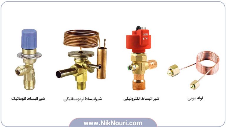 انواع شیر انبساط در سیستمهای تبرید